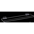 Acrylic Flat Display Shelf with 3/4" Lip (15"x4")